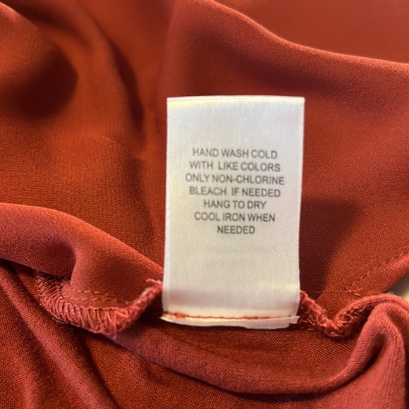DR2 Women blouse, Rusty Color, size Large - Picture 6 of 9